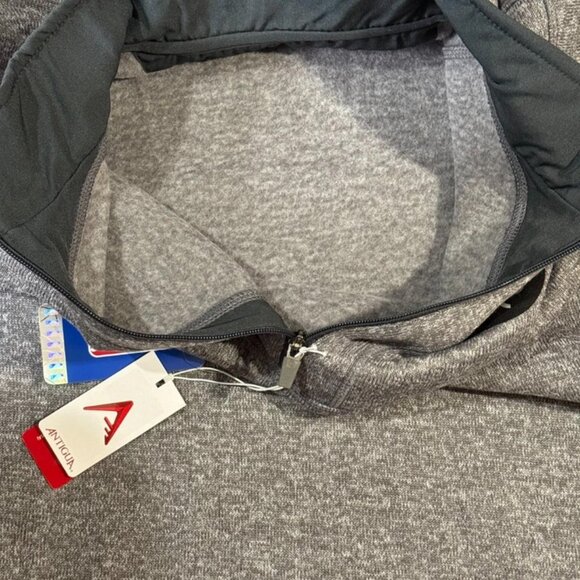 Boston Celtics Men's Antigua Quarter-Zip Pullover Sweatshirt Size 2XL Tall Gray - Picture 9 of 15